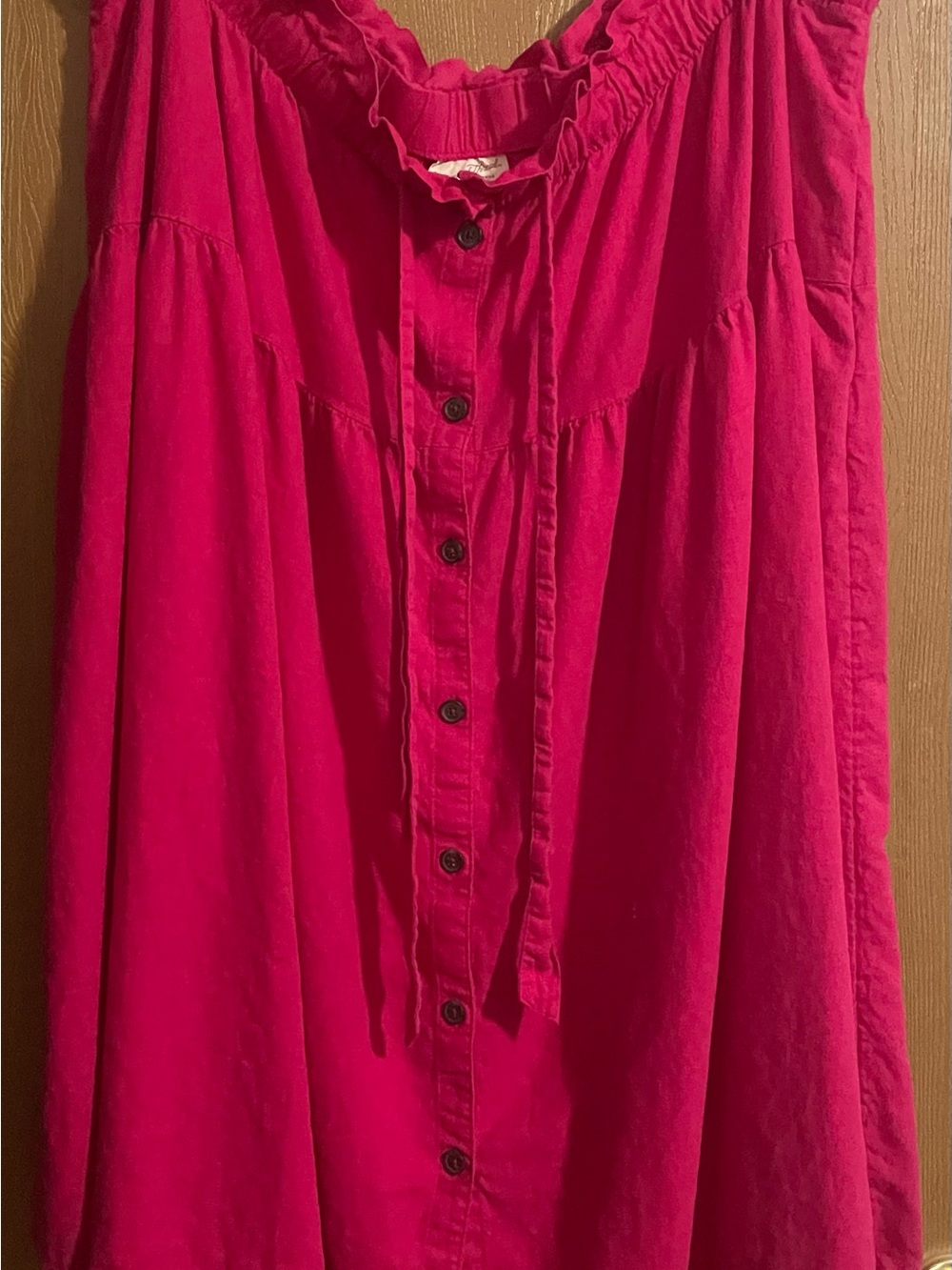 Universal Thread Bright Fuchsia Button-Front A-Line Skirt